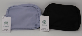 GAIAM Sidekick Waist Pack Belt Waist Bag Color Black &amp; Light Purple Lot ... - $24.26