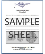 TDCS Session Journal Memo Pad - $11.99