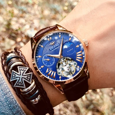 Quality Tourbillon Men's Watch Men Moon Phase Automatic montre Diesel Watches Me