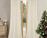 Extra Long Ivory White Velvet Curtains By Stangh - Elegant Room, 2 Panels - £67.57 GBP