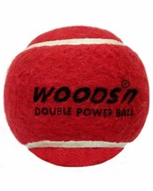 WOODS DOUBLE POWER Cricket Tennis Ball (Pack of 12, Red) hard &amp; heavy - £51.36 GBP