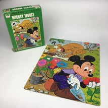 Walt Disney Mickey Mouse Pluto Gardening 100 Piece Vintage Jigsaw Puzzle... - $14.95