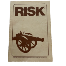 Vintage RISK Board Game Instructions Manual 1975 Only Rules Replacement Part - £3.18 GBP