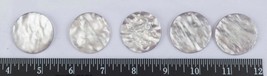 Vintage Lot of 5 Plastic Pearlescent Buttons (g25) - £26.27 GBP