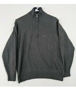 Tommy Hilfiger Sweater Pullover Mens Sz M Gray Cotton - $10.68