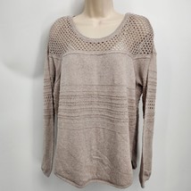 Knox Rose Sweater Women&#39;s Large Scoop Neck Relaxed Fit Light Weight Open... - $12.00