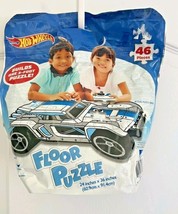 HOT WHEELS 3 FOOT 46 PIECE FLOOR PUZZLE RESEALABLE BAG - NEW - $10.99