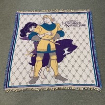 The Hunchback of Notre Dame Esmeralda Woven Tapestry Throw Blanket RARE Vtg USA - $37.40