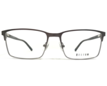 Helium Eyeglasses Frames 4421 SATIN GUN Tortoise Silver Square 56-17-145 - $65.11