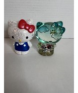 2 Loot Crate Sanrio Glitter Summer Beach Clear Hello Kitty Vinyl Figures... - $822.99 MXN