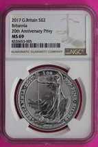 2017 MS 69 Great Britain £2 Britannia 20th Anniversary Privy NGC Graded ... - £77.08 GBP