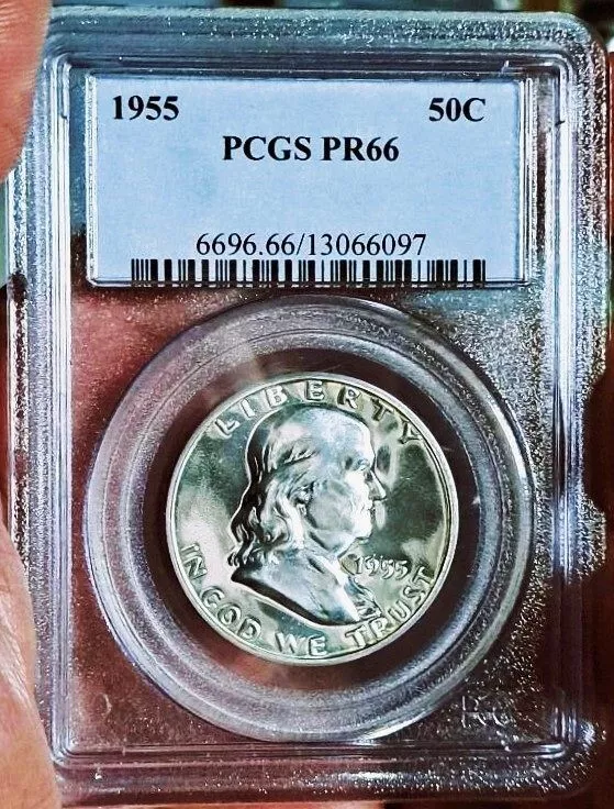 Gem 1955 Proof-66 - PCGS - Spotless &amp; brilliant a mirror. Cameo-like pro... - $116.63 CAD