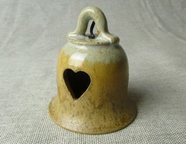 Small Ceramic Bell With Cut Out Heart Detail - £21.74 GBP