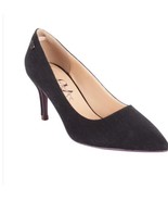 Gloria Vanderbilt Womens Shoes Black Heels Pump Pointed Toe Logo 3&quot; - $54.99