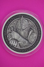 Antiqued Chance Is A Dagger Of Choice 2 Ounce .999 Fine Silver Medal 6039 - $137.22
