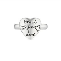 ZEF 925 sterling silver new hot love fearless ring, classic logo charm original  - £59.99 GBP
