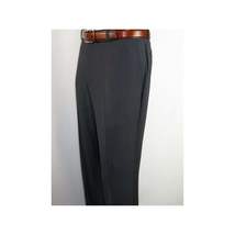 Men Renoir Flat Front Suit Separate Pants Slim Fit Soft Feel 202-1 Charcoal image 5