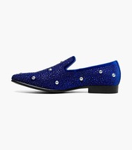 Stacy Adams Spangle Rhinestone Slip On Shoes Royal Blue 25699-432 image 5