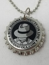 Havana Cola Bottlecap Necklace T Knights Red Black Vintage - $18.95