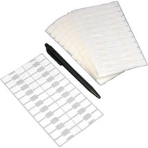 1000 Jewelry Sticker Price Tags Square Barbell Labels 1 3/8&quot; x 1/2&quot; - £23.99 GBP