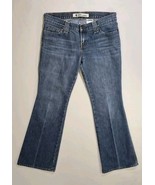 Gap Jeans Woman 6 Original Ultra Low Rise Blue Denim Wide Leg Flare Ankle Canada - $21.09