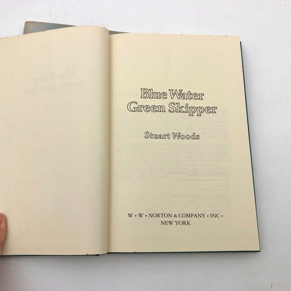 Blue Water Green Skipper Stuart Woods HBDC 1977 First Edition Vintage Item image 7