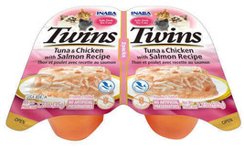 Inaba Cat Twin Cups Tuna Chicken S Almon 6Ct/2.46Oz - £17.51 GBP
