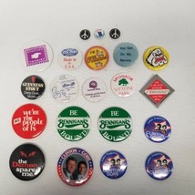 Vintage Novelty Pin Pinback Lot of 21, Humor, Beer, Political, Logos, LOOK - £11.61 GBP