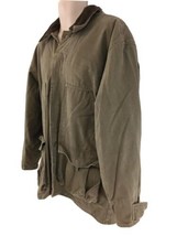 Timberland Weathergear Mens M Khaki Canvas Quilt Lined Button Front Fiel... - £54.60 GBP