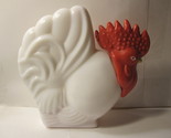 Vintage Avon Rooster Shaped Bottle - Hand Lotion - white w/ Red Head - $8.00