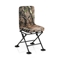 Swivel Folding Chair with Backrest and Padded Cushion-Camouflage - Color: Camouf - €126,22 EUR