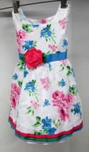 Sweet Heart Rose Dress Summer Floral Pink Rose w Tulle Ruffle 24 Months  D61 - £21.10 GBP