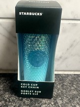 Starbucks  2023  Release Studded Cold Cup BLUE Ombre GRADIENT Ornament Key Chain - $24.99