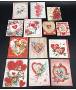 13 Diff VTG A-Meri-Card Valentine Greeting Cards 1940s-1950s Hearts Bird... - $23.19