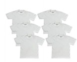 Hanes Toddler Boys&#39; Tagless White Super Soft T-Shirts, Pack of 6, Size 2... - £12.51 GBP