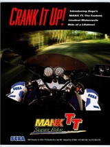 Manx TT Super Bike Arcade FLYER Original 1995 Video Game Art Crank It Up... - $19.48