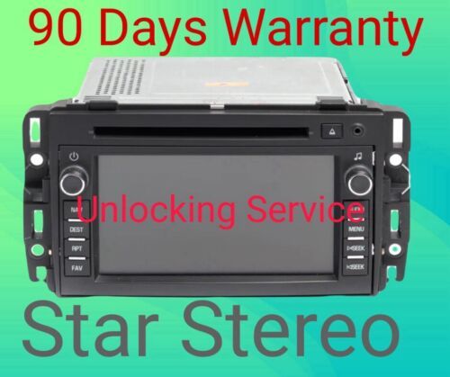 GM Chevy Chevrolet Cadillac GMC Navigation GPS Radio Unit UNLOCKING SERVICE - $37.40
