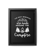 Personalized Black and White Wall Art - &quot;Campfire Memories&quot; | Canvas Pri... - £41.13 GBP+