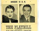 Playbill Inside U S A 1948 Beatrice Lilly Jack Haley Carl Reiner Lewis Nye  - £7.79 GBP