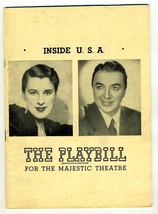 Playbill Inside U S A 1948 Beatrice Lilly Jack Haley Carl Reiner Lewis Nye  - $9.90