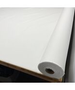 BRIGHT WHITE CANVAS 100% COTTON DUCK 12 OZ FABRIC BY THE 1/2(.5) YARD 68" W - $6.92