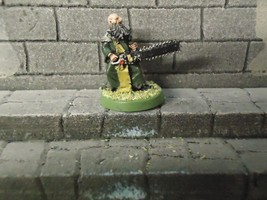 inquisition retinue preacher with eviscerator  warhammer 40K metal painted - $31.50