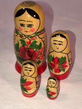 4 Piece Matryoshka Nesting Doll Mint 3.5 Inches Tall - £11.84 GBP