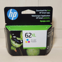 HP 62XL High Yield Tri Color Ink Cartridge Genuine New Sealed C2P07AN - $34.64