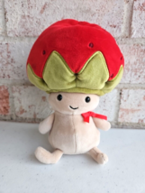 Jellycat Straw-beret Sallie Mushroom Plush Doll Soft Toy Tan Red Strawberry - £31.89 GBP