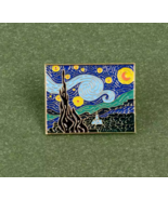 STARRY NIGHT Enamel Pin ✩ Van Gogh Painting ♡ Art Aesthetic Museum Colle... - $9.90