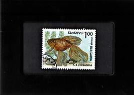 Tchotchke Stamp Art - Framed Collectible Postage Stamp - Goldfish - $8.81