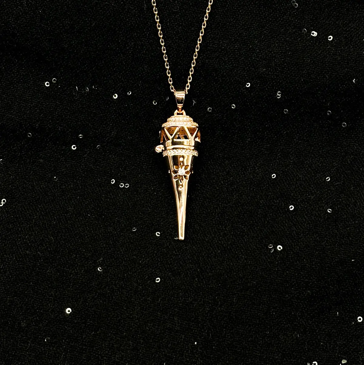 Cone Aroma Necklace | Energy &amp; Healing | On-the-go Essential Oil Diffuse... - $55.07