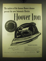 1947 Hoover Iron Ad - The makers of the famous Hoover cleaner - $18.49