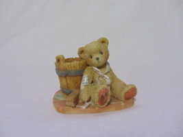 Cherished Teddies Joshua Love Repairs All Bear With Wash Tub Figurine Mib - £5.42 GBP